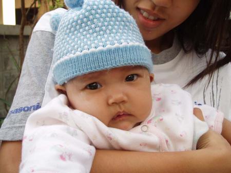 Oliang avec b&eacute;b&eacute;